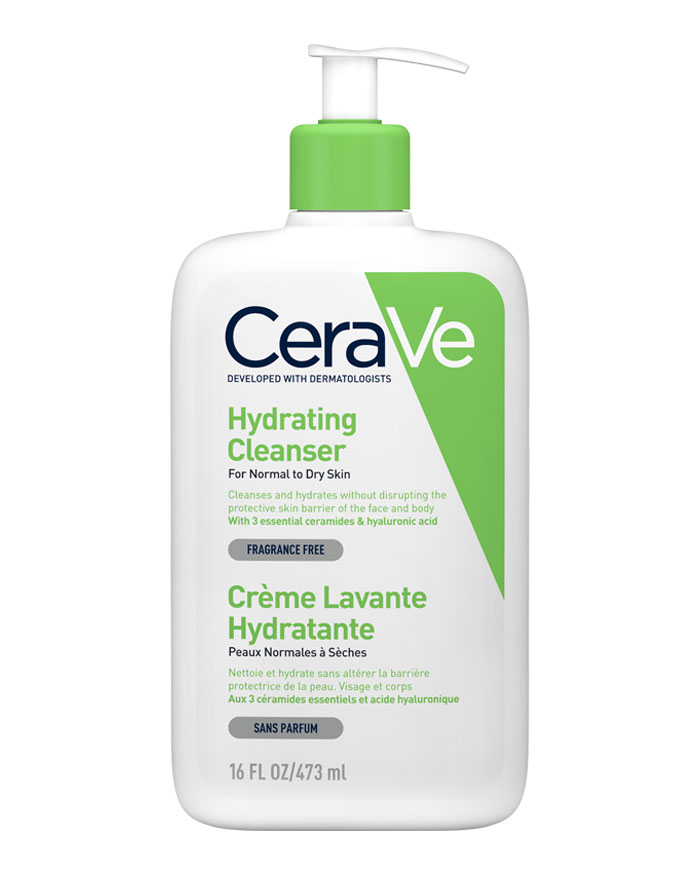 sabun wajah lembut CeraVe Hydrating Cleanser untuk kulit sensitif dan kering